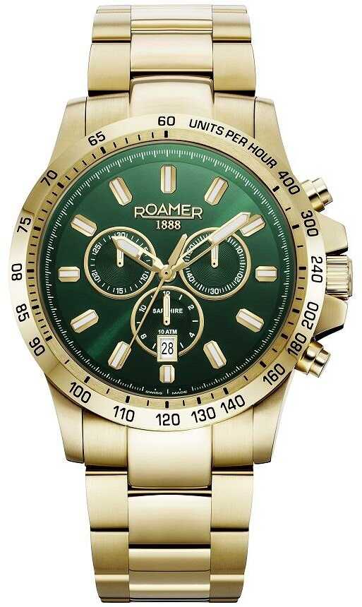 Zdjęcia - Zegarek Roamer  MĘSKI  861837 48 75 20 RIMINI CHRONO - NOWY I ORYGINALNYⓇ ZE 