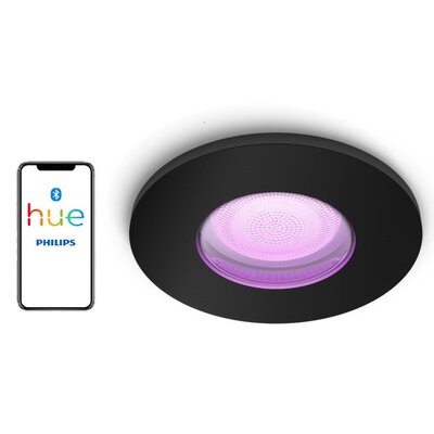 Philips Hue Xamento spot wpuszczany LED, czarny