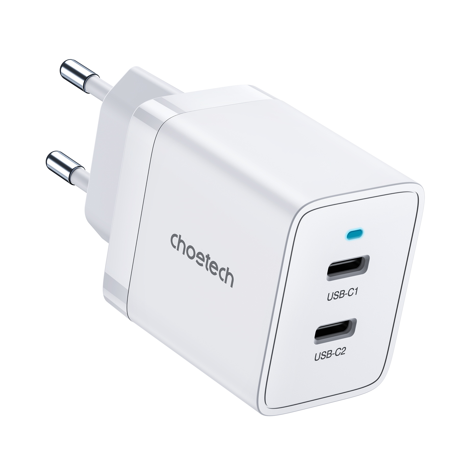 Choetech ładowarka sieciowa 2xUSB-C PD 40W biała (Q5006-EU)
