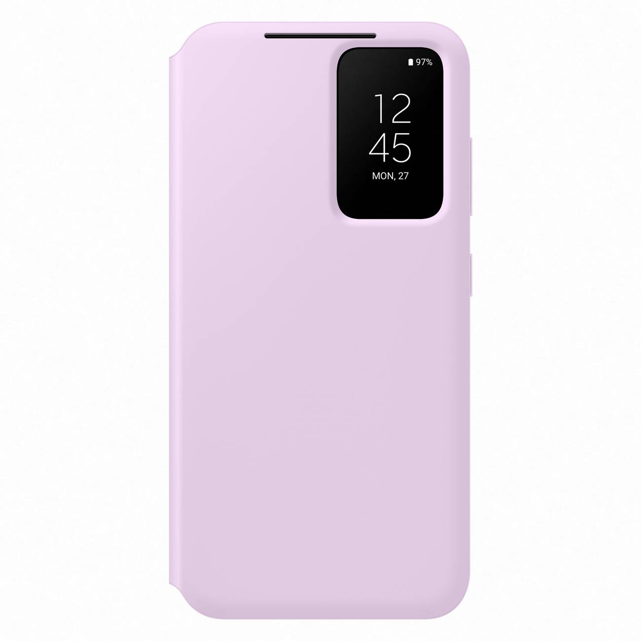 Samsung Smart View Wallet Case etui Samsung Galaxy S23 pokrowiec z inteligentną klapką okienkiem portfel na kartę liliowe (EF-ZS911CVEGWW)