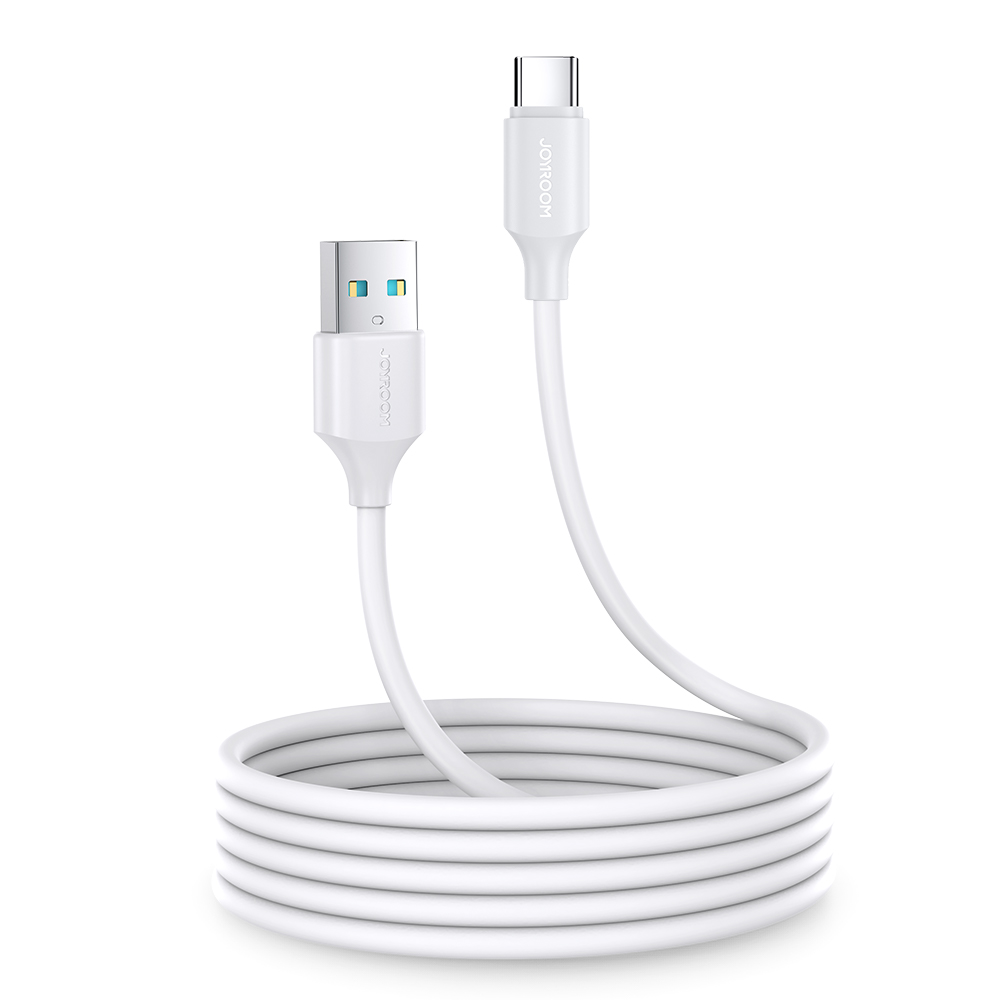 Joyroom kabel do ładowania / transmisji danych USB - USB Typ C 3A 2m biały S-UC027A9