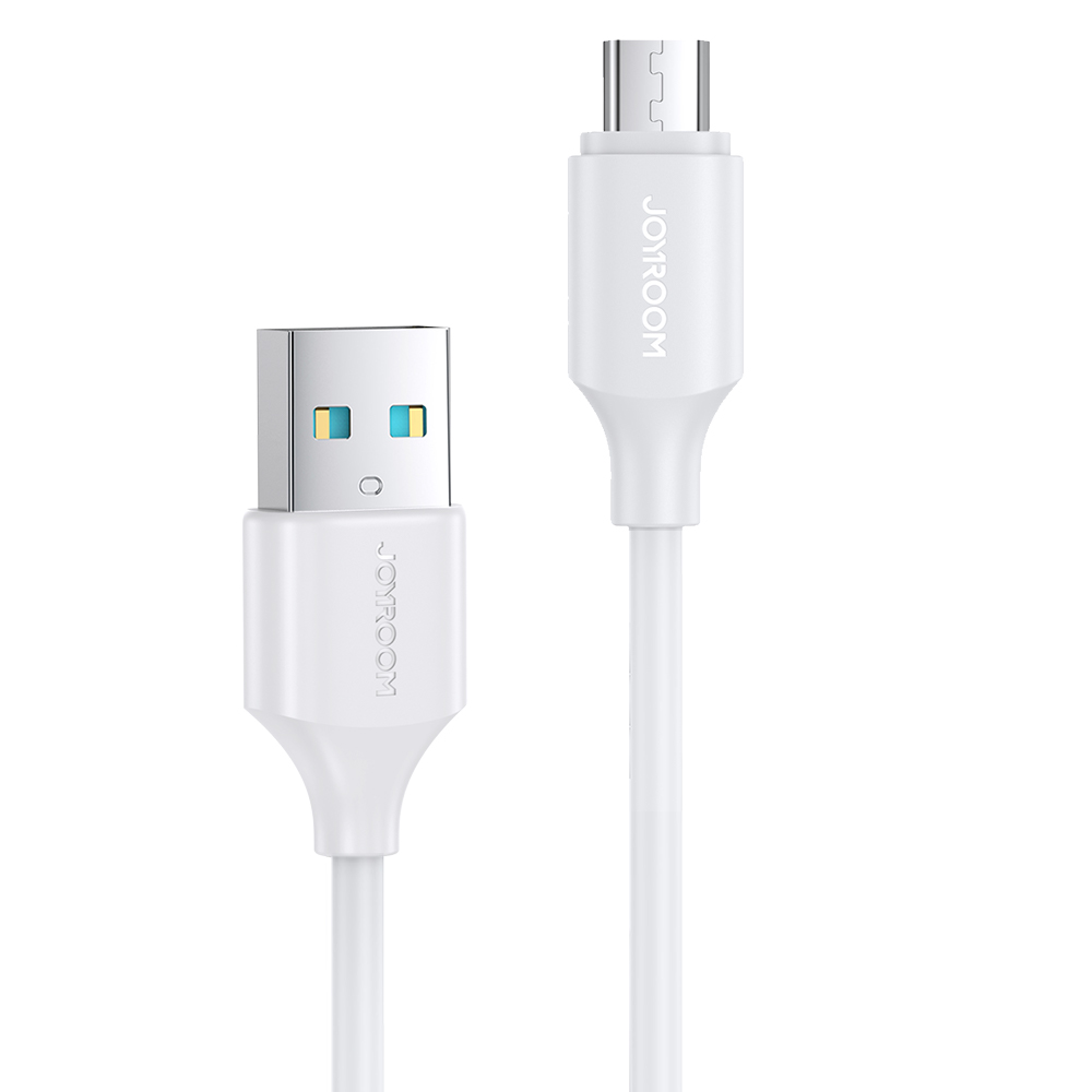 Joyroom kabel USB-A - Micro USB 480Mb/s 2.4A 0.25m biały S-UM018A9