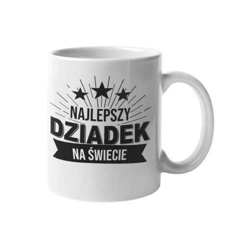 Kubek na urodziny z napisem Najlepszy dziadek na świecie