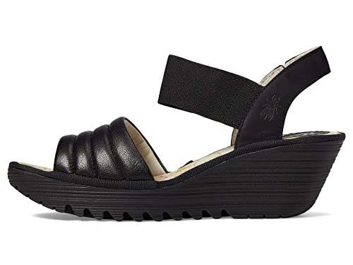 Fly London Sandały damskie YIKO414FLY czarne, 5 UK, Czarny, 38 EU