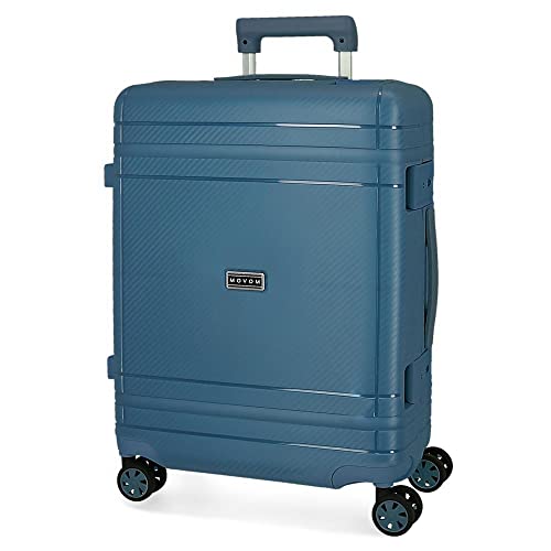 Movom Dimension Blue Cabin Walizka 40 x 55 x 20 cm Sztywne zapięcie polipropylenowe TSA 78L 2,7 kg Podwójny bagaż podręczny, niebieski, walizka kabinowa, NIEBIESKI, Walizka kabinowa