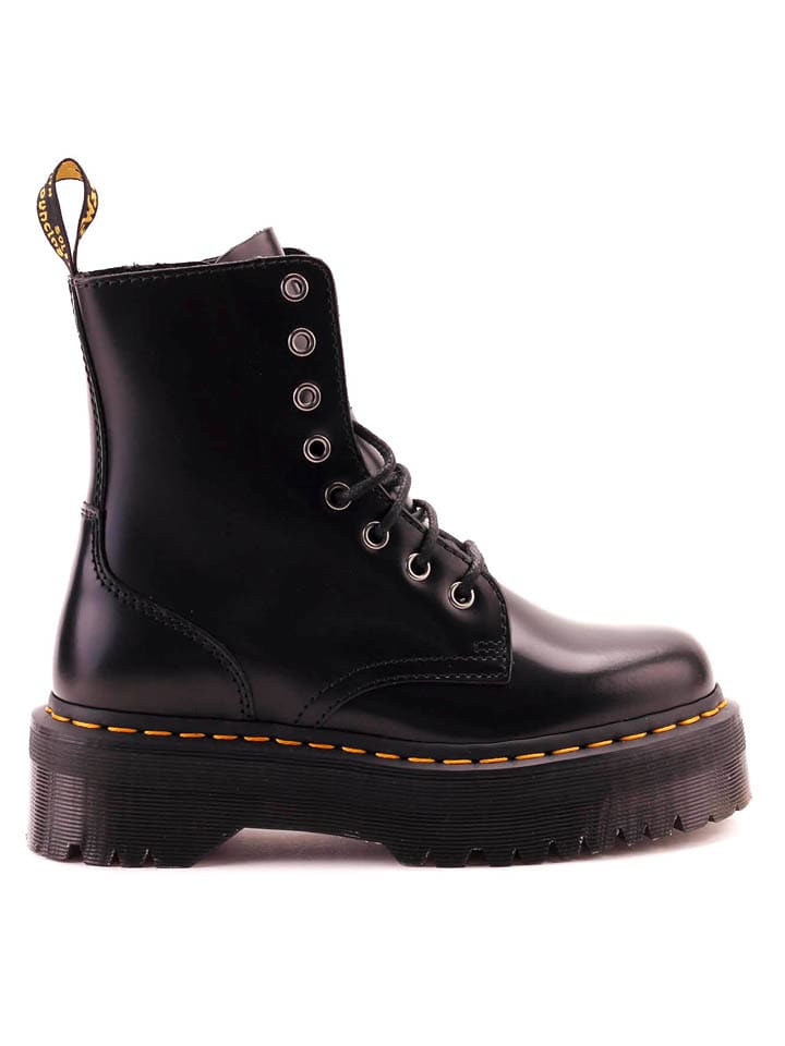 Dr. Martens Skórzane botki w kolorze czarnym