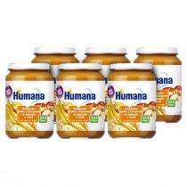 Humana Śniadanko jabłko z bananem na jogurcie z musli po 10. miesiącu 100% Organic Quality Zestaw 6 x 190 g Bio