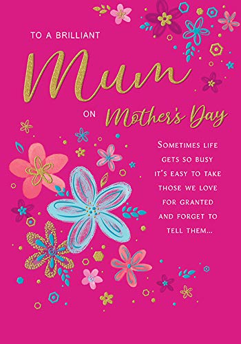 Nowoczesna kartka na Dzień Matki Mum - 23 x 15 cm - wydawnictwo królewskie