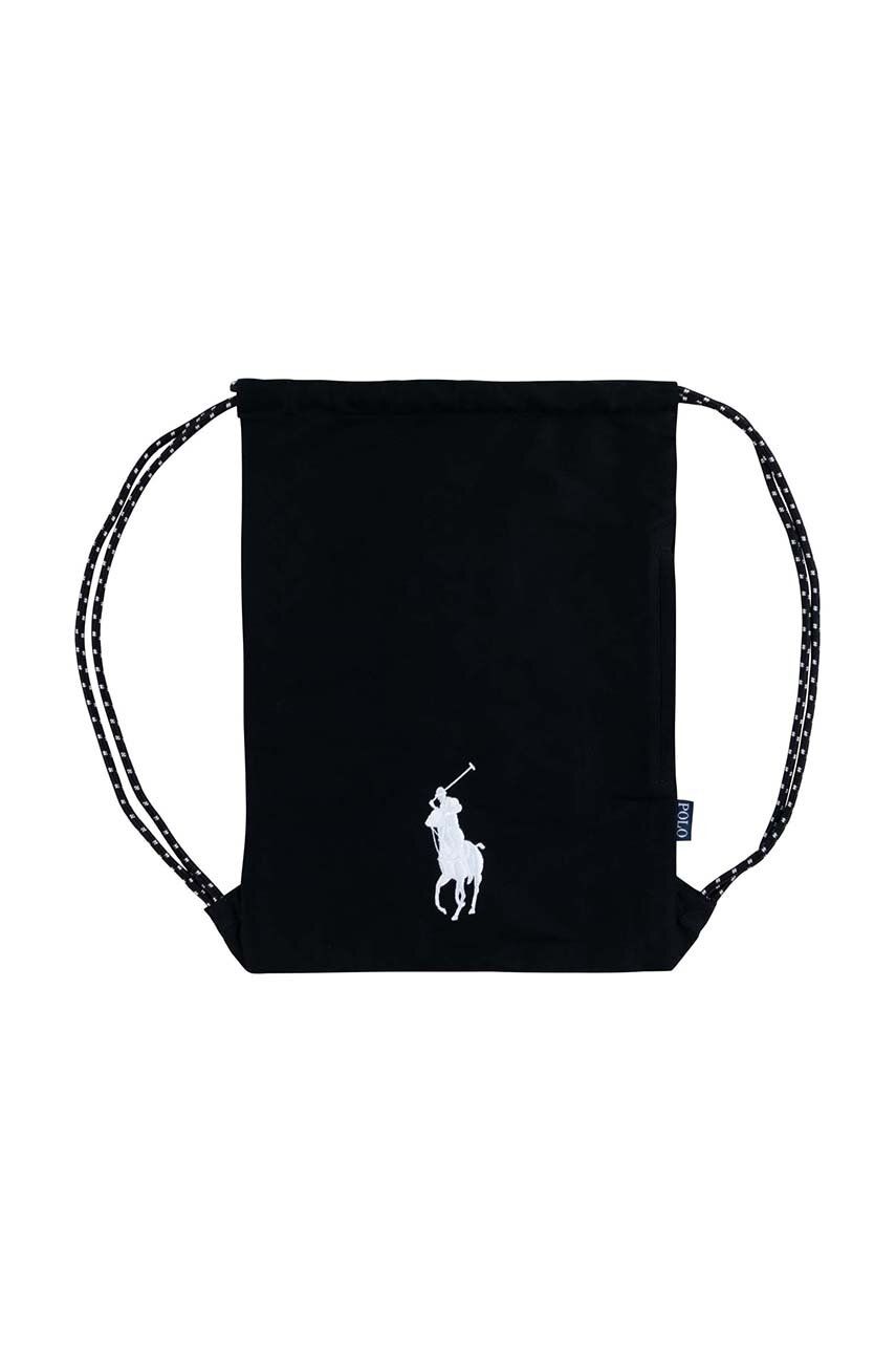 Polo Ralph Lauren plecak dziecięcy kolor czarny gładki