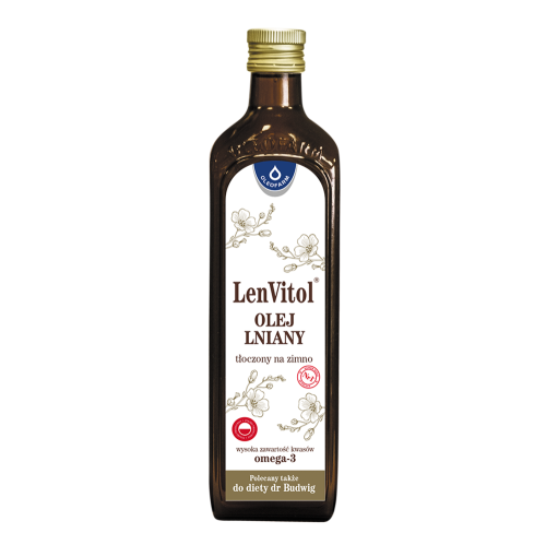 OLEOFARM LENVITOL OLEJ LNIANY BUDWIGOWY 500 ml Wysyłka kurierem tylko 10,99 zł