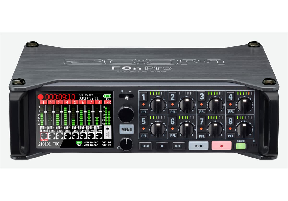 ‌Zoom F8nPro - MultiTrack Field Recorder