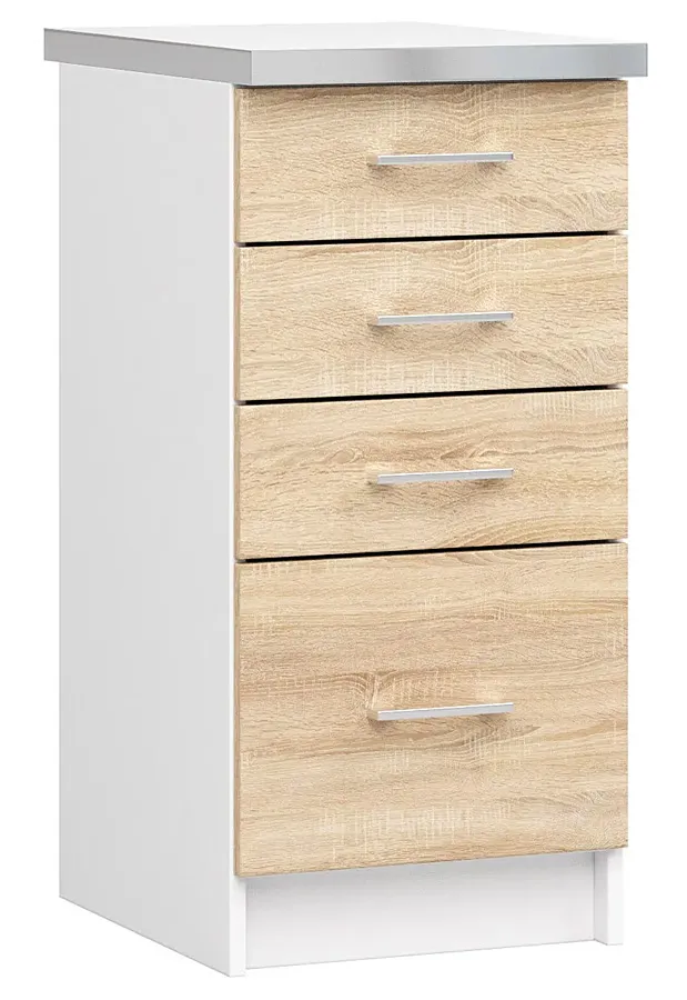 Szafka Kuchenna Z Szufladami Dąb Sonoma W6-G08