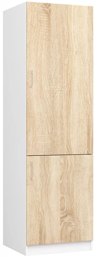 Wysoka szafka do zabudowy lodówki dąb sonoma C5-M60