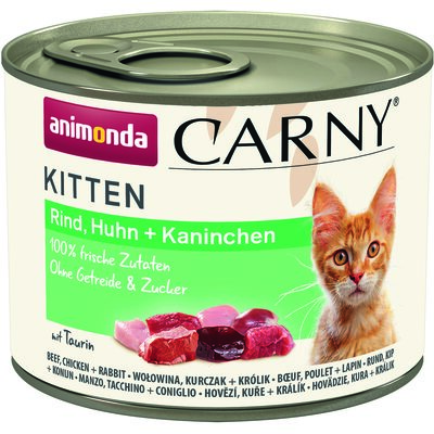 Animonda Carny Puszka Kitten Wołowina/Kurczak/Królik 200 G