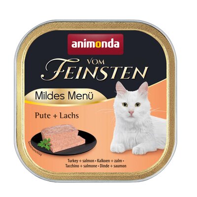 Animonda vom Feinsten Mildes Menu z Indykiem i Łososiem tacka 100g