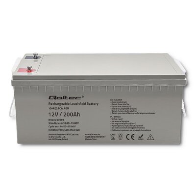 Akumulator AGM QOLTEC 53069 200Ah12V