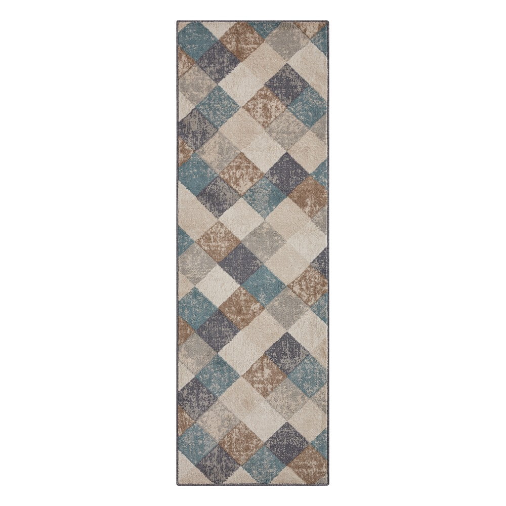 Niebieski-beżowy dywanik 200x80 cm Terrain - Hanse Home