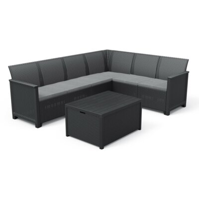 Zestaw mebli ogrodowych KETER Emma 249596 Grafitowy 