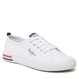 Tenisówki Pepe Jeans - Brady Basic Boy PBS30549 White 800