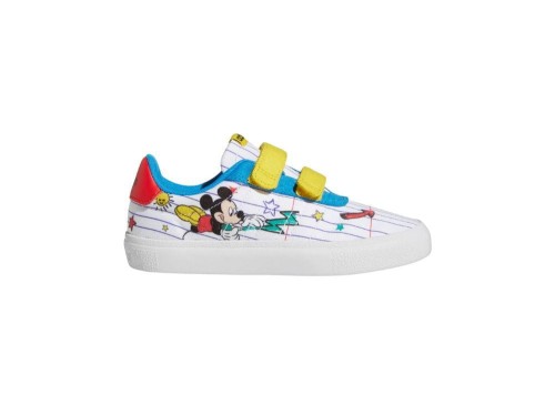 Buty dziecięce na rzepy Adidas Disney Mickey Mouse Vulc Raid3r Shoes GZ3316