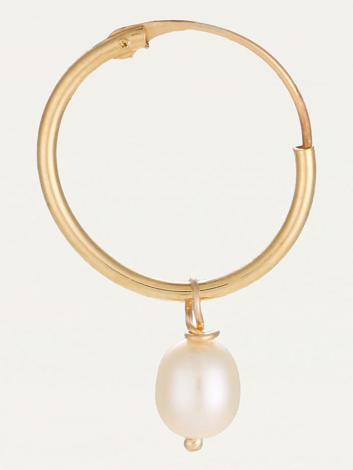 L'exception Złote kolczyki-kreole 