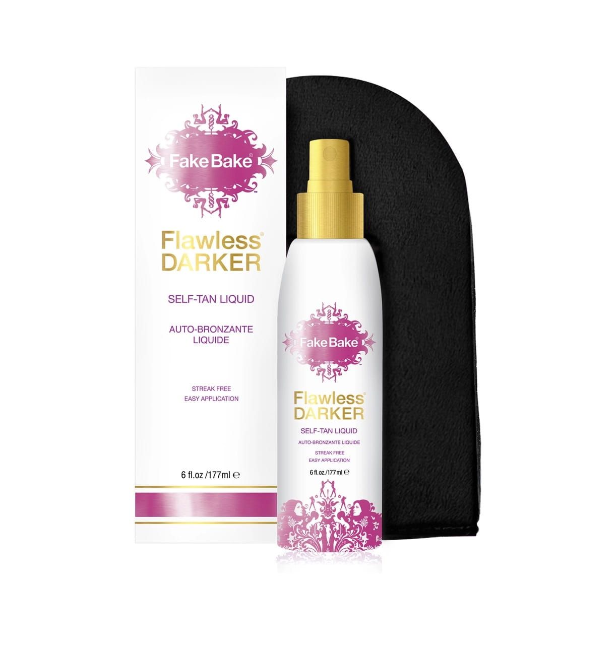 FAKE BAKE_Flawless Self-Tan Liquid samoopalacz w płynie Darker 177ml + rękawica