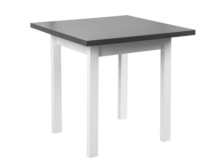 Фото - Обідній стіл Stół Rozkładany MAX7L 80x80 Biały/Grafit
