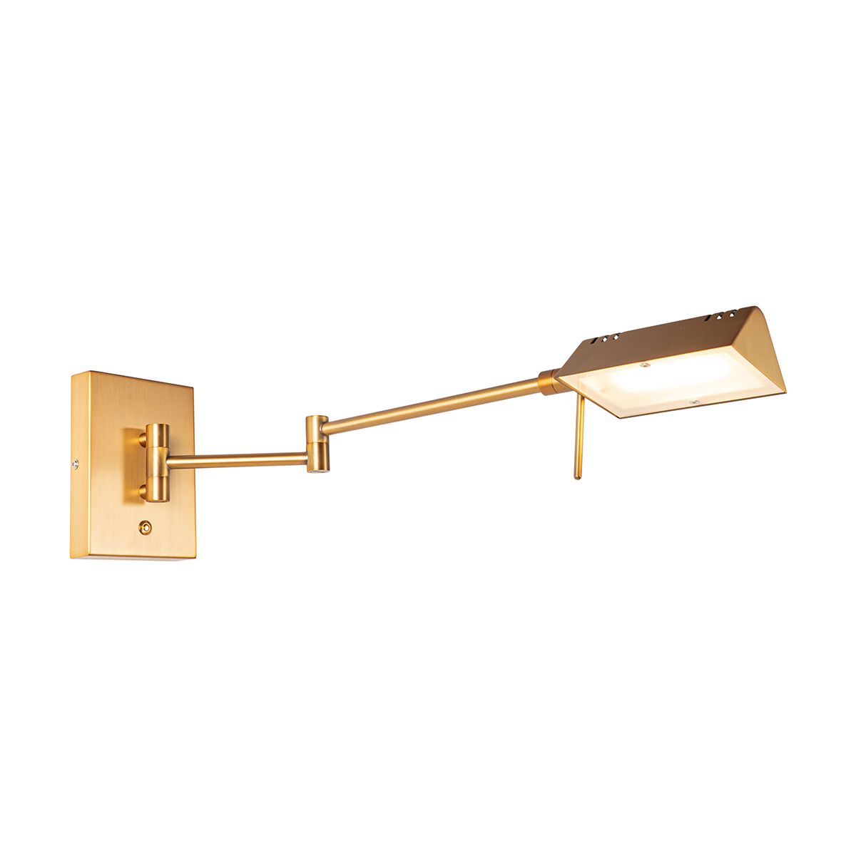 QAZQA Designerska lampa ścienna brązowa ze ściemnianą diodą LED - Notia