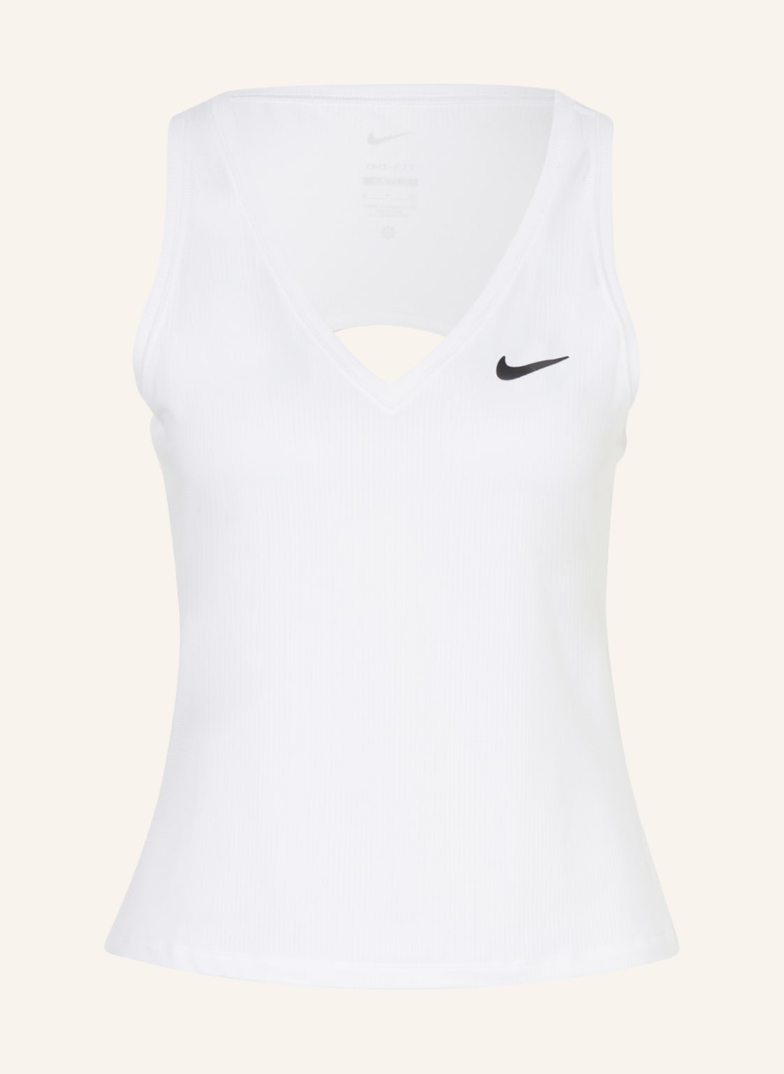 Nike Tank Top Court Victory Z Siateczki weiss