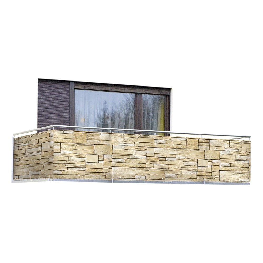 Beżowa osłona balkonowa 500x85 cm – Maximex