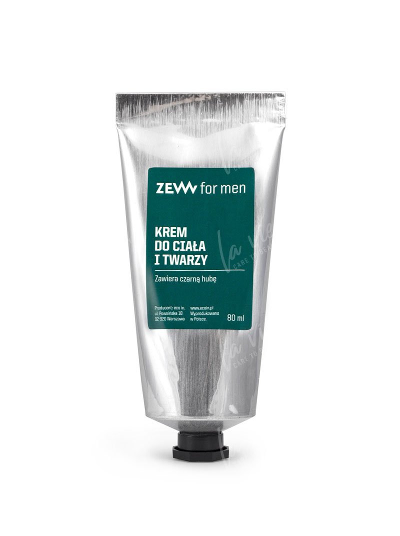 Zew for Men Krem do twarzy i ciała z czarną hubą 5906874538357