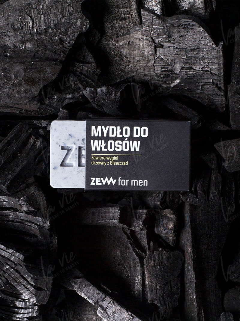 Zew For Men Zew For Men Mydło 3w1 do twarzy ciała i włosów z węglem drzewnym 85ml