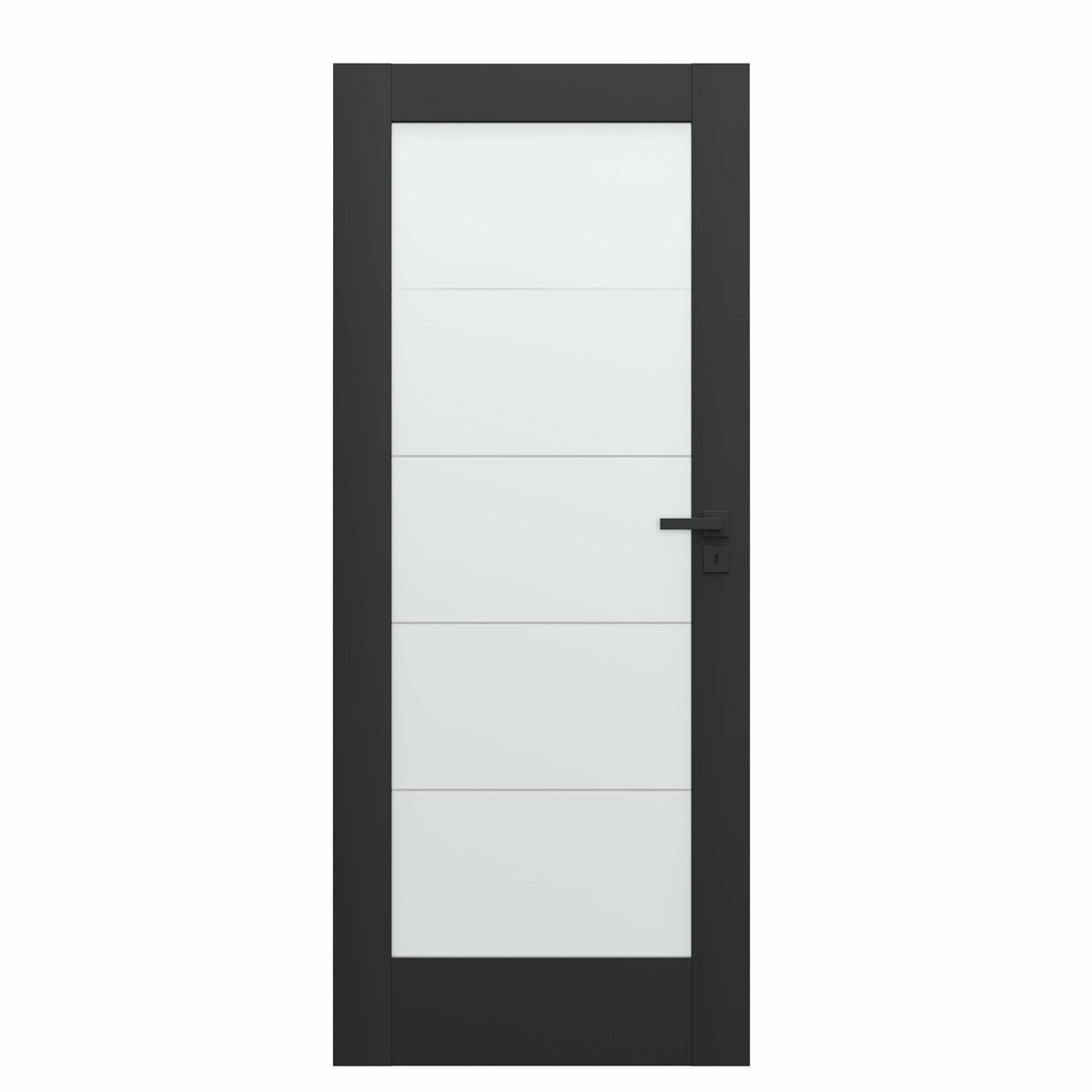 Skrzydło drzwiowe pokojowe Verte Home B5 90 prawe czarne Porta