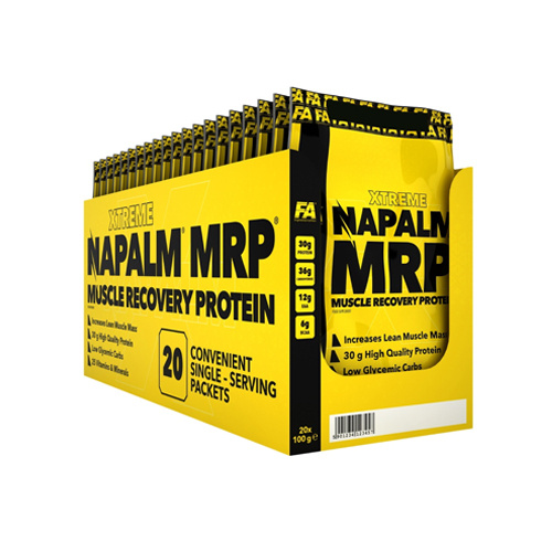 FITNESS AUTHORITY Xtreme Napalm MRP - 20x100g - Vanilla - Odżywki na masę ( Gainery )