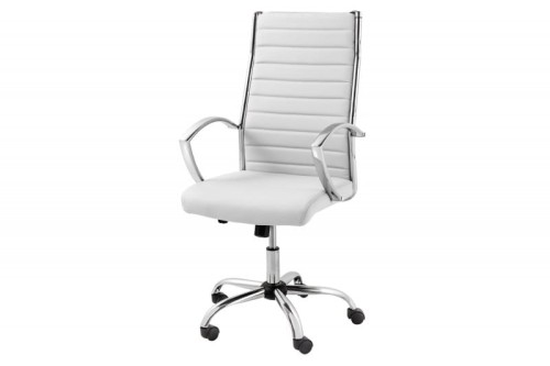 Fotel biurowy Big Deal 107-117 cm biały - Invicta