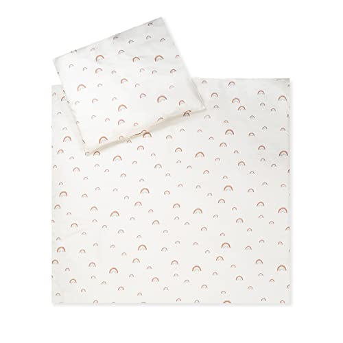 Julius Zöllner Pościel dziecięca 100% bawełna organiczna, standard 100 by OEKO-TEX, made in Germany, rozm. 80 x 80 + 35 x 40 cm, tęczowa