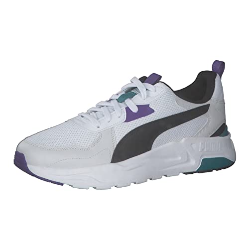 PUMA Męskie trampki Trinity LITE, białe czarne pióro, szare, 11 UK