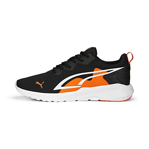 PUMA Męskie trampki na cały dzień, czarno-pomarańczowo-białe, 40 EU