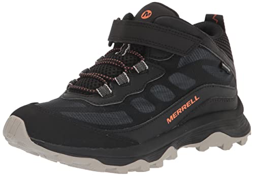 Merrell Unisex dziecięce buty trekkingowe Moab Speed Mid A/C WTRPF, czarny, 43 EU