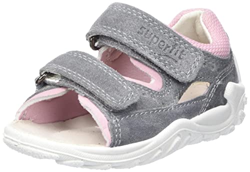 Superfit Sandały Flow, jasnoszare/różowe 2510, 22 EU, jasnoszary różowy 2510, 22 EU