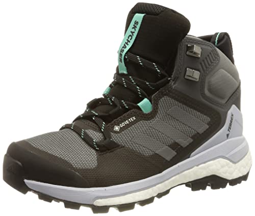 adidas Terrex Skychaser 2 Mid GTX W, damskie buty trekkingowe, Szary Sześciokątny Szary Four Halo Silver, 37.5 EU