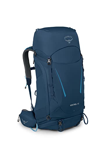 Osprey Kestrel 48 męska torba na ramię z plecakiem atlas niebieski S/M, NIEBIESKI, S-M, Casual