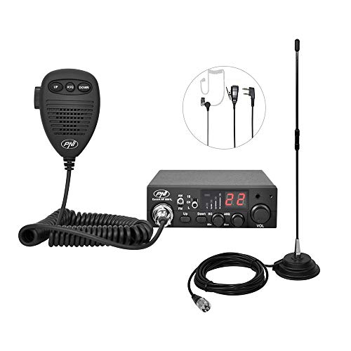 Pakiet PNI ESCORT HP 8001L ASQ, 4 W, 12 V, 40 kanałów + antena CB PNI Extra 40 z magnesem, długość 45 cm, 30 W