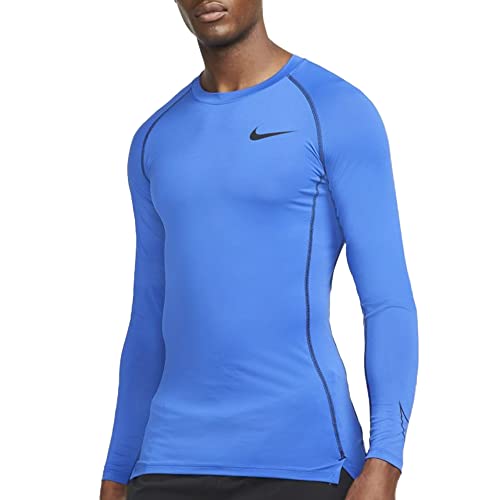 Nike DD1990-480 M NP DF Tight TOP LS Bluza męska gra Royal/czarny/czarny 2XL