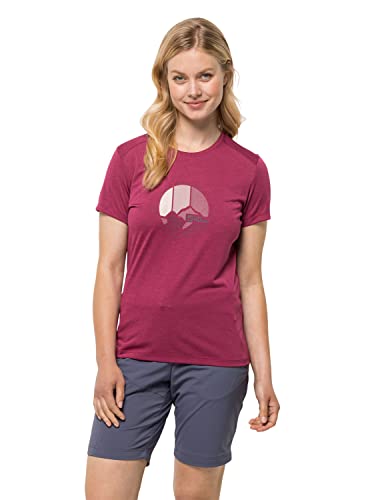 Jack Wolfskin Damska koszulka Crosstrail Graphic T W z krótkim rękawem
