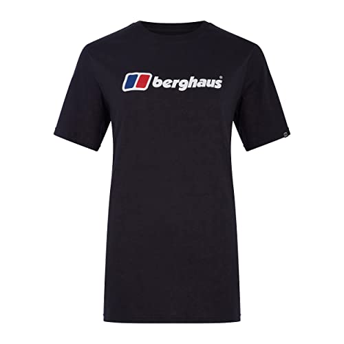 Berghaus Damska koszulka z krótkim rękawem Boyfriend Big Classic Logo Jet Black, 12