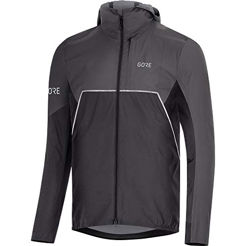 Gore Wear męska kurtka z kapturem R7 Partial INFINIUM czarna, terra szara, S