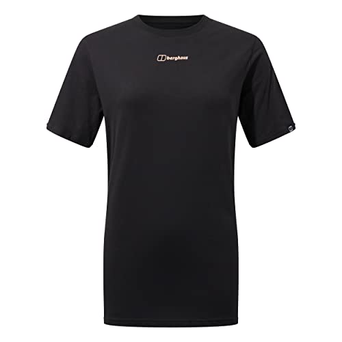 Berghaus Damska koszulka z krótkim rękawem Boyfriend Seek and Wonder, kolor czarny, 12