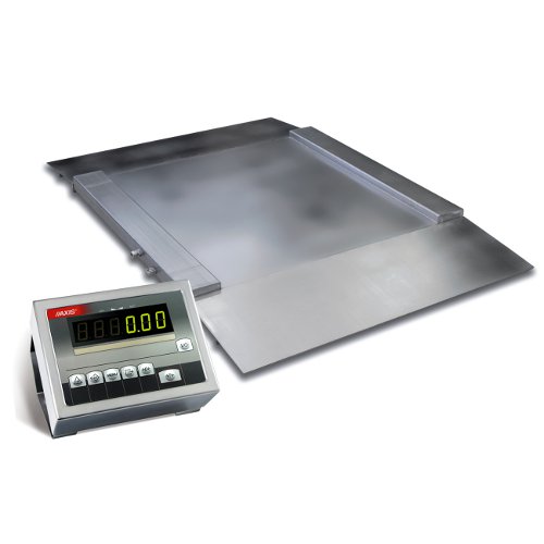 AXIS 4BA2000NAN-A+, 2000kg, 1kg, 1000x1000mm - waga najazdowa nierdzewna, dwa najazdy
