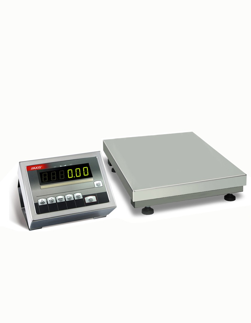 AXIS BA60NK - A5, 60kg, 20g, 400x400mm - waga platformowa nierdzewna na kablu
